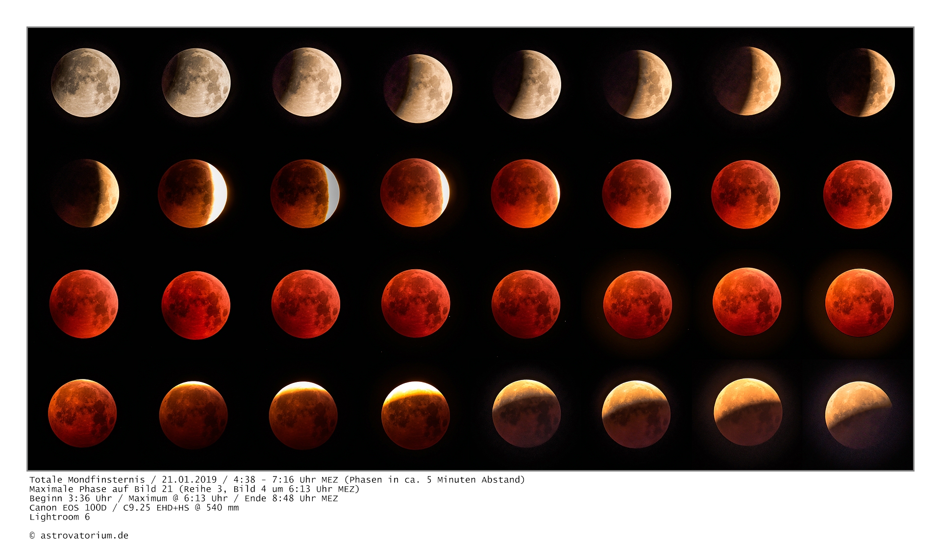 Totale Mondfinsternis / 21.01.2019 (2) » astrovatorium.de